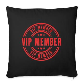 Vip Member - Sofakissenbezug 45 x 45 cm - Schwarz - Vorne
