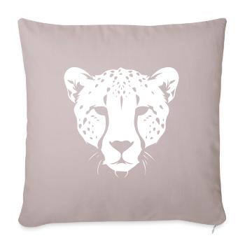 Guépard - Housse de coussin décorative 45 x 45 cm - taupe clair - Devant