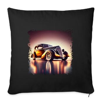 Classic cars give an insight into several eras - Sofa pillowcase 17,3'' x 17,3'' (45 x 45 cm) - black - Front