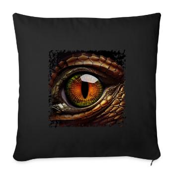 Iris photography is fascinating - Sofa pillowcase 17,3'' x 17,3'' (45 x 45 cm) - black - Front