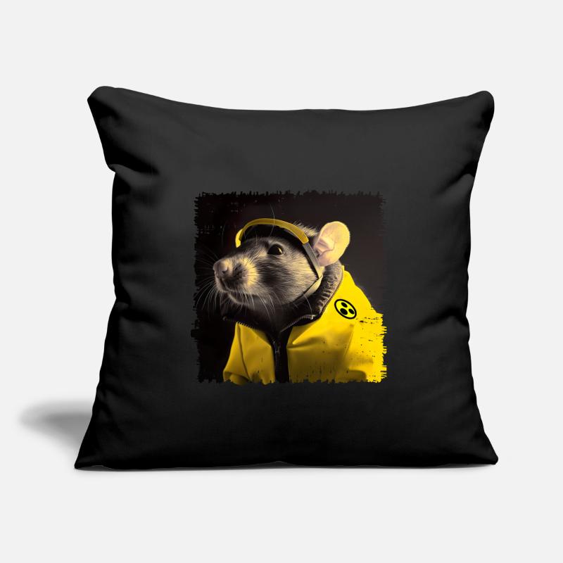 Rats dans le service de neutralisation des explosifs et munitions Housse de coussin décorative 45 x 45 cm