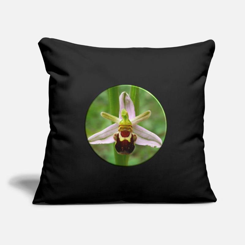 L’orchidée abeille est une orchidée indigène Housse de coussin décorative 45 x 45 cm