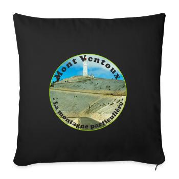 Rennradfahren auf dem Mont Ventoux - Sofakissenbezug 45 x 45 cm - Schwarz - Vorne