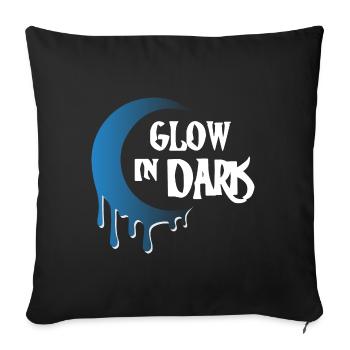 Glow in Dark - Sofa pillowcase 17,3'' x 17,3'' (45 x 45 cm) - black - Front