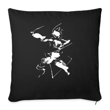 Résumé Archer - Housse de coussin décorative 45 x 45 cm - noir - Devant