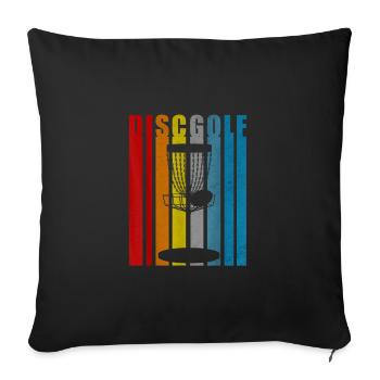 Disc Golf Frisbee Disc Golf Sport Gift TShirt.p - Sofa pillowcase 17,3'' x 17,3'' (45 x 45 cm) - black - Front