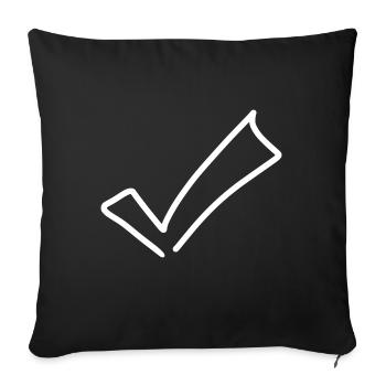 Hook Emoji Sketch Dessin - Housse de coussin décorative 45 x 45 cm - noir - Devant