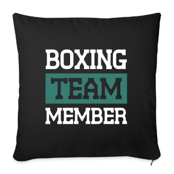 Équipe de boxe - Housse de coussin décorative 45 x 45 cm - noir - Devant