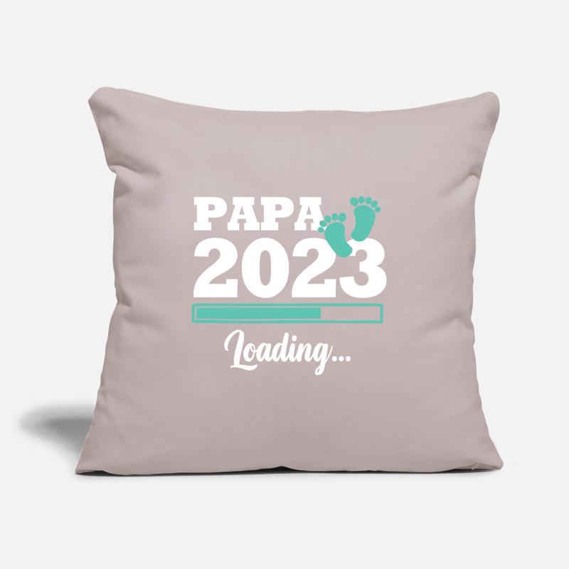 Papa 2023 loading Sofa pillowcase 17,3'' x 17,3'' (45 x 45 cm)