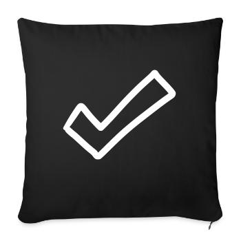 Hook Emoji Sketch Dessin - Housse de coussin décorative 45 x 45 cm - noir - Devant