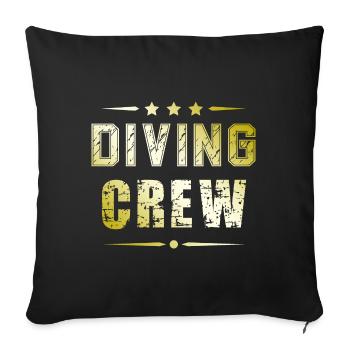 Diving Crew - Sofakissenbezug 45 x 45 cm - Schwarz - Vorne