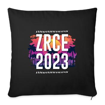 Zrce 2023 - Housse de coussin décorative 45 x 45 cm - noir - Devant