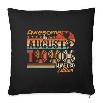 1996 August Gift Idea August 1996 - Sofa pillowcase 17,3'' x 17,3'' (45 x 45 cm) - black - Front