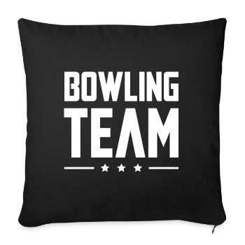Bowling Team - Sofakissenbezug 45 x 45 cm - Schwarz - Vorne