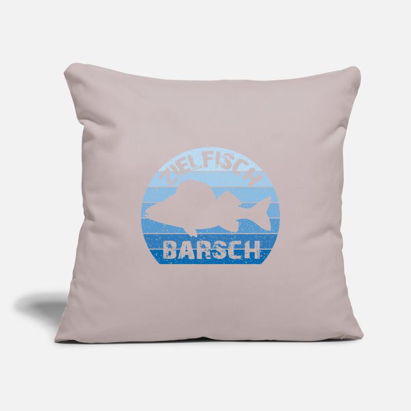 Target fish perch | Perca | Barchangler Sofa pillowcase 17,3'' x 17,3'' (45 x 45 cm)