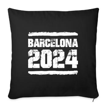 L’équipe de Barcelone 2024 - Housse de coussin décorative 45 x 45 cm - noir - Devant