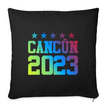 Cancun 2023 - Sofakissenbezug 45 x 45 cm - Schwarz - Vorne