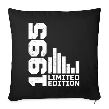 Millésime 1995 Cadeau d’anniversaire 1995 Année 1995 - Housse de coussin décorative 45 x 45 cm - noir - Devant