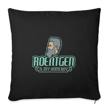 X-ray is my Homeboy - X-Ray - doctor - Sofa pillowcase 17,3'' x 17,3'' (45 x 45 cm) - black - Front