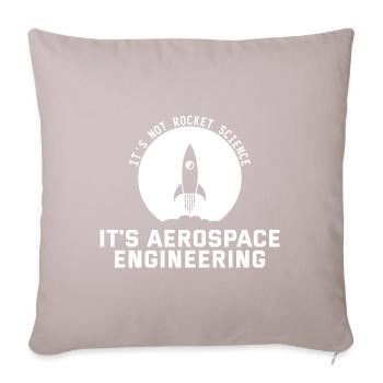 Aerospace Engineer Witz - Sofa pillowcase 17,3'' x 17,3'' (45 x 45 cm) - light taupe - Front