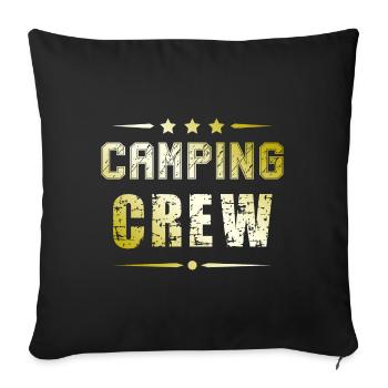 Équipe de camping - Housse de coussin décorative 45 x 45 cm - noir - Devant