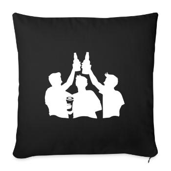 Junggesellenabschied Gruppe Jga - Sofakissenbezug 45 x 45 cm - Schwarz - Vorne