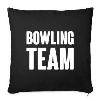 Bowling Team - Sofakissenbezug 45 x 45 cm - Schwarz - Vorne