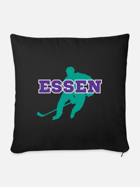 Essen, meine Stadt! - Sofakissenbezug 45 x 45 cm - Schwarz