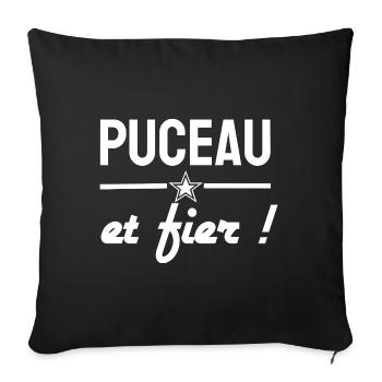 Puceau - Housse de coussin décorative 45 x 45 cm - noir - Devant