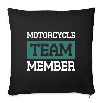 Motorcycle Team - Sofakissenbezug 45 x 45 cm - Schwarz - Vorne