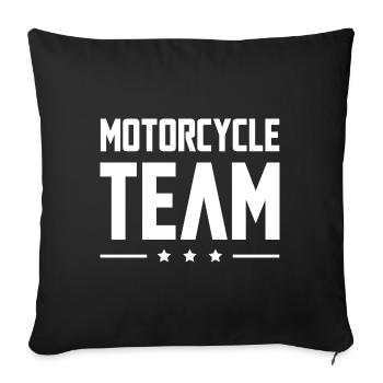 Motorcycle Team - Sofakissenbezug 45 x 45 cm - Schwarz - Vorne