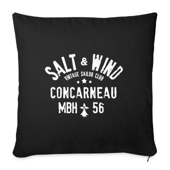 Salt Wind Concarneau - Housse de coussin décorative 45 x 45 cm - noir - Devant