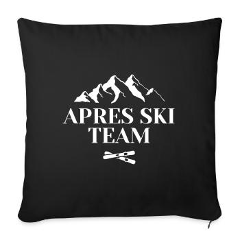 Alpes Ski Team Mountains - Sofa pillowcase 17,3'' x 17,3'' (45 x 45 cm) - black - Front