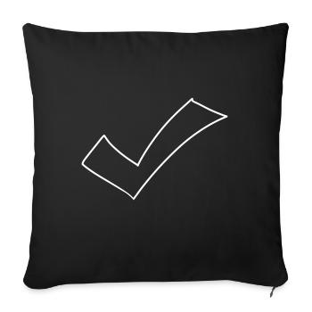 Hook Emoji Sketch Dessin - Housse de coussin décorative 45 x 45 cm - noir - Devant