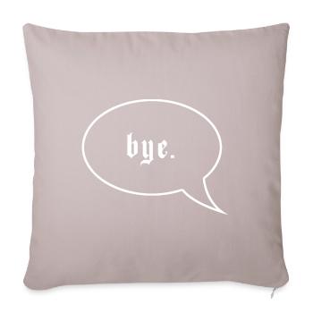 Bye Anti Social Grunge Aesthetic Clothes Soft Goth - Sofa pillowcase 17,3'' x 17,3'' (45 x 45 cm) - light taupe - Front