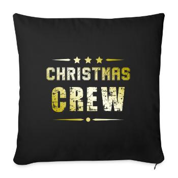 Christmas Crew - Sofa pillowcase 17,3'' x 17,3'' (45 x 45 cm) - black - Front
