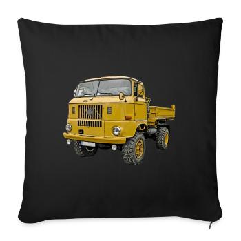 Camion W 50 LA en couleur - Housse de coussin décorative 45 x 45 cm - noir - Devant