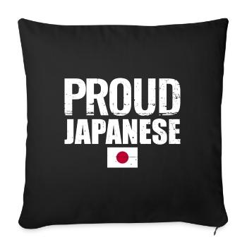 Proud Japanese Japan Japanese Flag Japanese - Sofa pillowcase 17,3'' x 17,3'' (45 x 45 cm) - black - Front