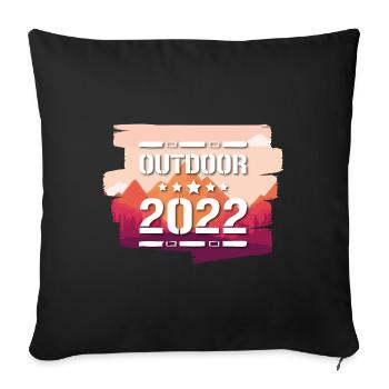 Extérieur 2022 - Housse de coussin décorative 45 x 45 cm - noir - Devant