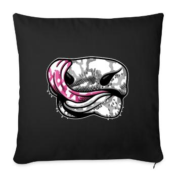 Vache Motif Ferme Animal Cadeau Drôle Vache - Housse de coussin décorative 45 x 45 cm - noir - Devant