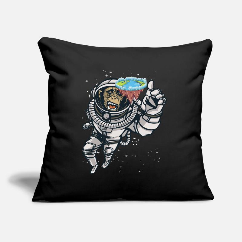 Flat Earth für Flat Earther Sofakissenbezug 45 x 45 cm