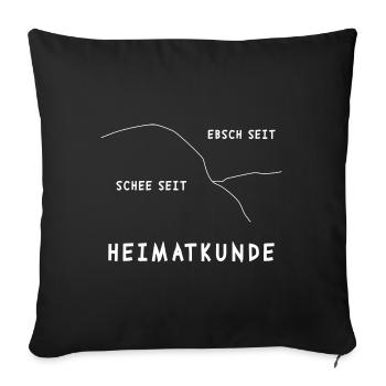 Mainz - Sofakissenbezug 45 x 45 cm - Schwarz - Vorne