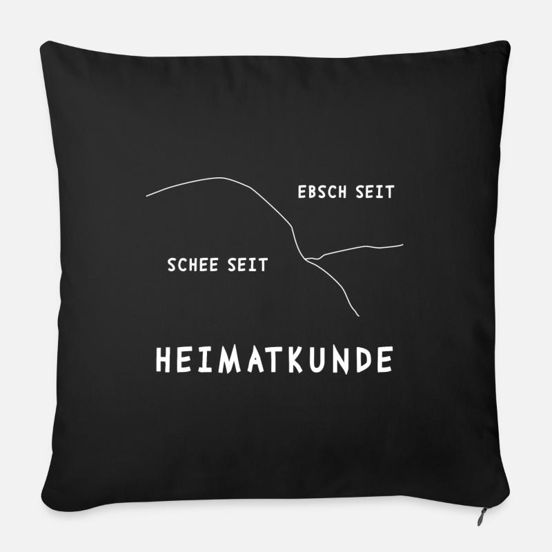 Mainz - Sofakissenbezug 45 x 45 cm - Schwarz