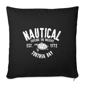 Nautical Tortuga bay - Housse de coussin décorative 45 x 45 cm - noir - Devant