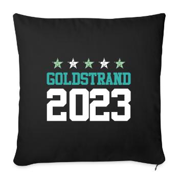 Golden Sands 2023 - Sofa pillowcase 17,3'' x 17,3'' (45 x 45 cm) - black - Front