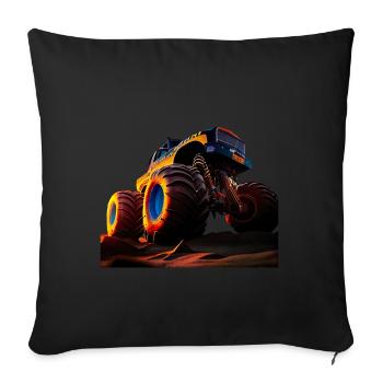 Championnat de course d’accélération - Housse de coussin décorative 45 x 45 cm - noir - Devant