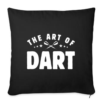 The Art Of Dart - more than just sports - art - Sofa pillowcase 17,3'' x 17,3'' (45 x 45 cm) - black - Front