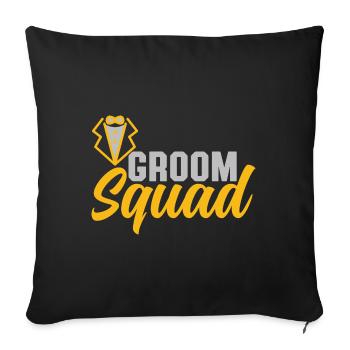 groom squad - Sofa pillowcase 17,3'' x 17,3'' (45 x 45 cm) - black - Front