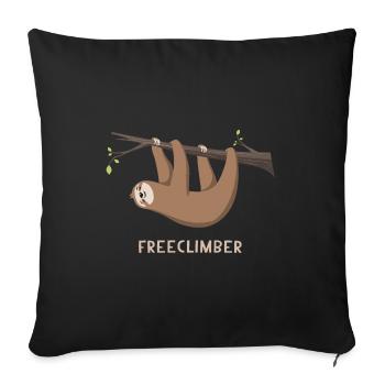 Sloth Sloth Fremclimber - Housse de coussin décorative 45 x 45 cm - noir - Devant