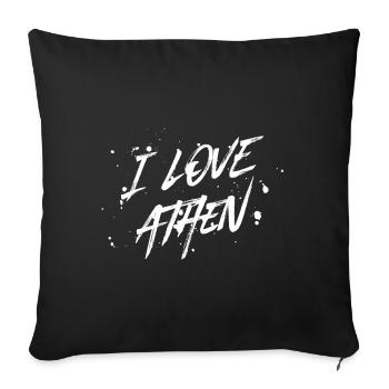 J’aime Athènes - Housse de coussin décorative 45 x 45 cm - noir - Devant